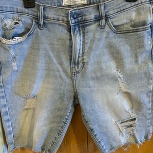 Abercrombie & Fitch Distressed Denim Shorts